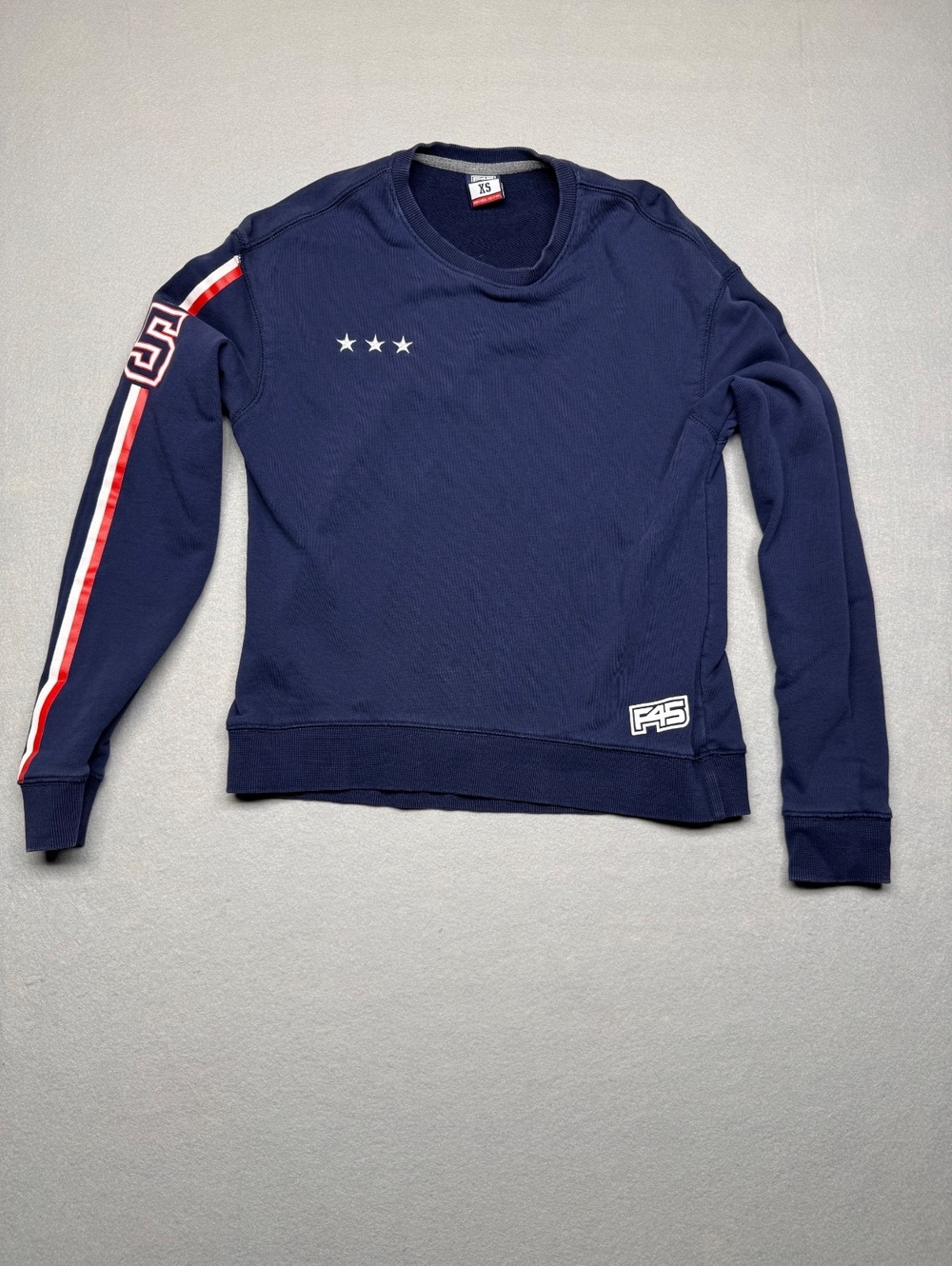 F45 Crew Neck Sweatshirt XS Navy Blue Casual